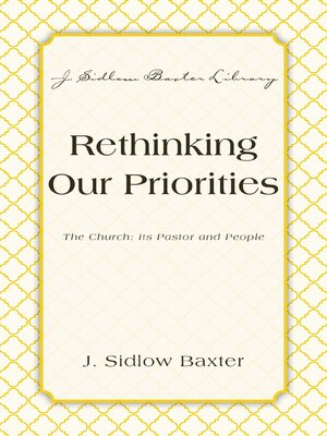 cover image of Rethinking Our Priorities